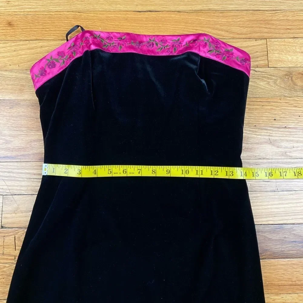 Papell Boutique Evening Velvet Gown Size 8 - Picture 6 of 8